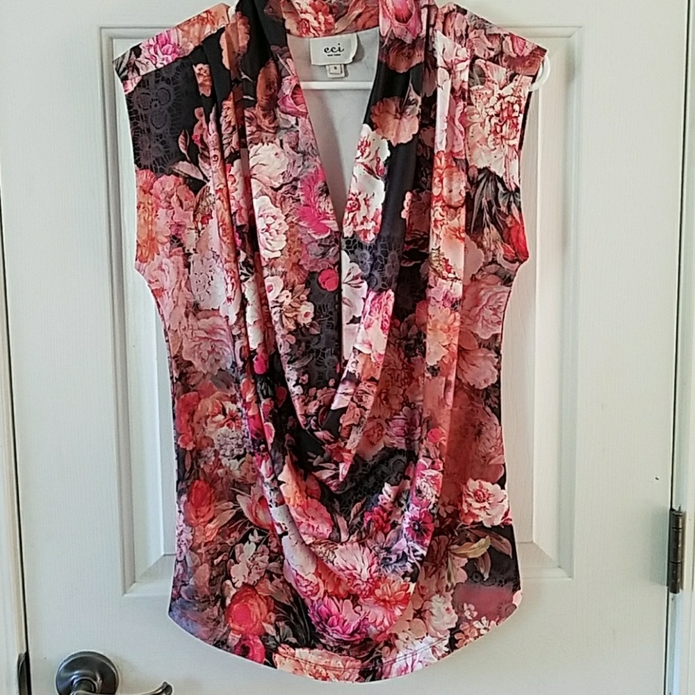 Flattering Draped Front Blouse